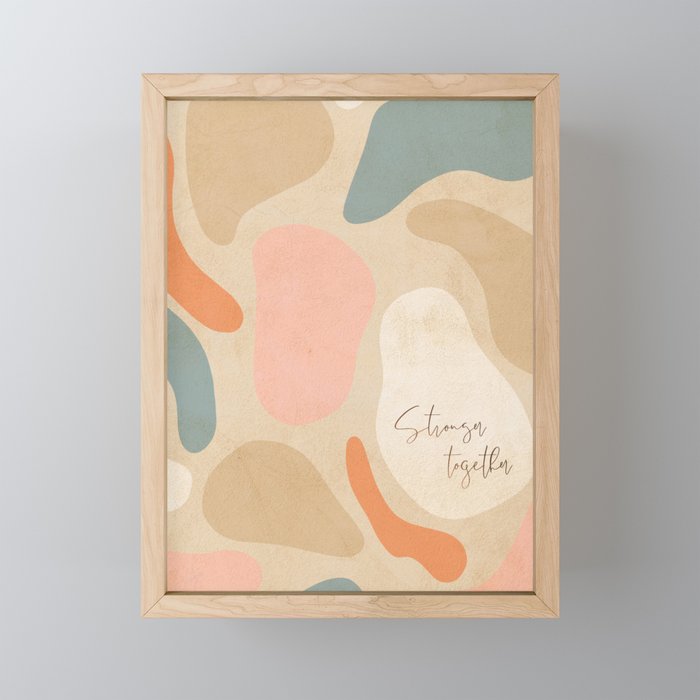 Matisse Pebbles - Stronger together Mini Art Print Gallery Image 1