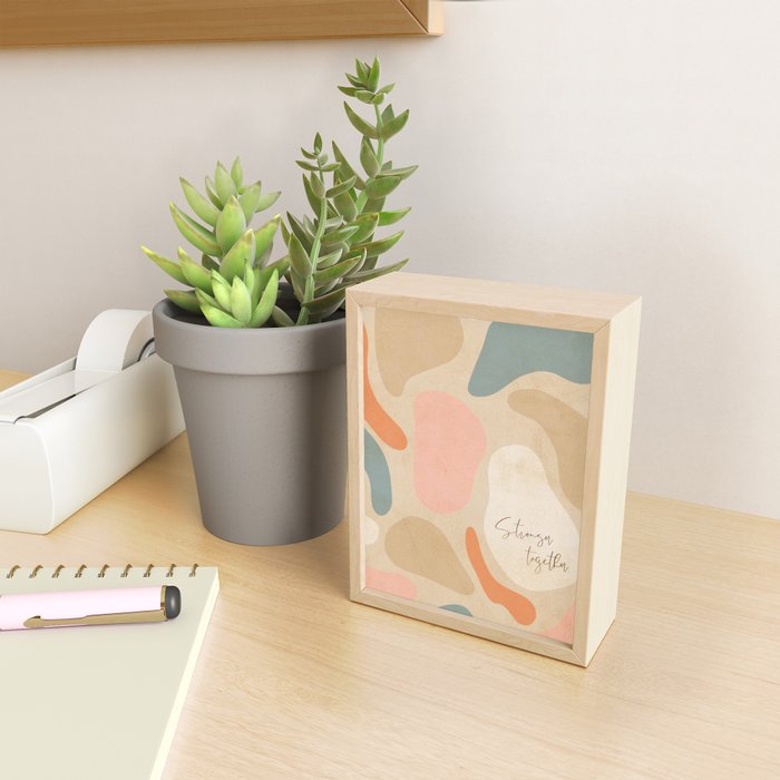 Matisse Pebbles - Stronger together Mini Art Print Gallery Image 2