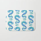 Chinese Dragon - Blue Palette Bath Mat Gallery Image 1