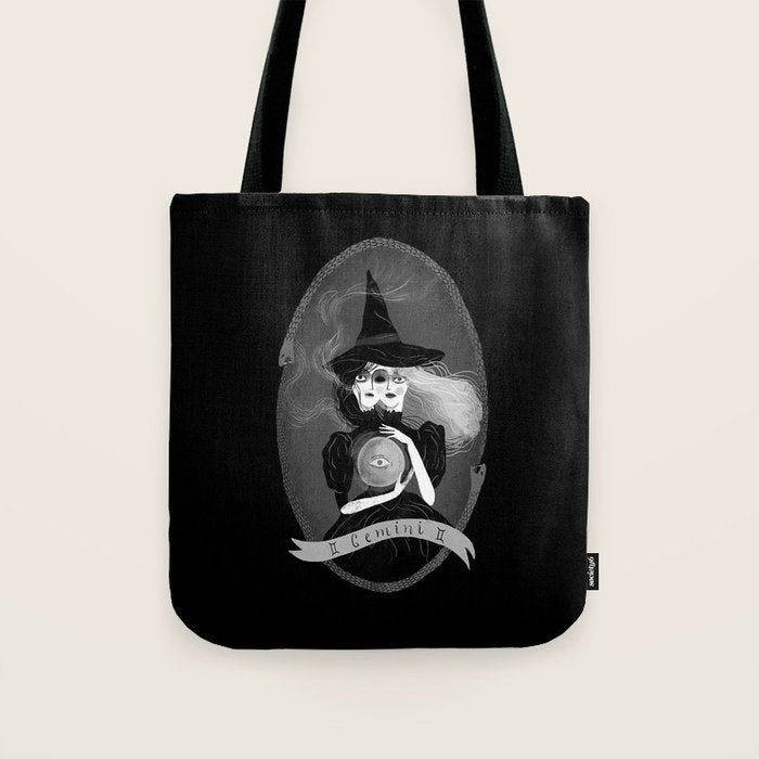 Gemini Witchy Zodiac Tote Bag Gallery Image 1