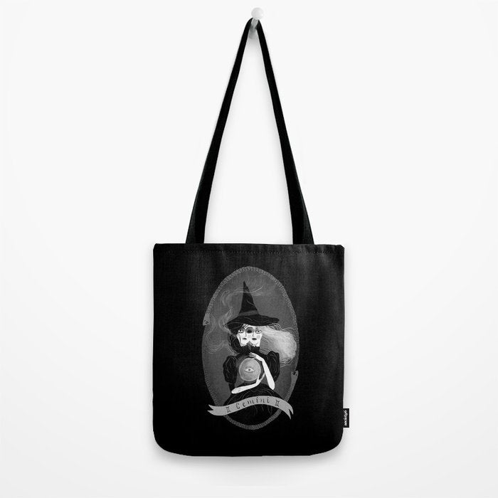 Gemini Witchy Zodiac Tote Bag Gallery Image 2