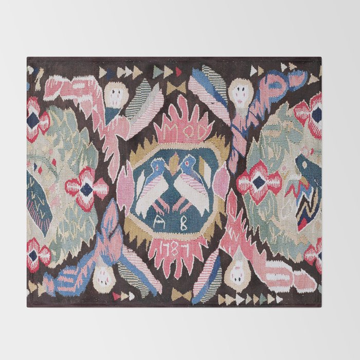 Agedyna Skåne Swedish  Antique Carriage Cushion Print Throw Blanket Gallery Image 2