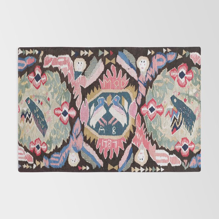 Agedyna Skåne Swedish  Antique Carriage Cushion Print Rug Gallery Image 2