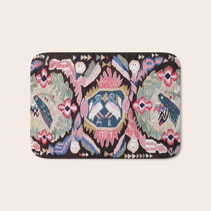 Agedyna Skåne Swedish  Antique Carriage Cushion Print Bath Mat Gallery Image 1