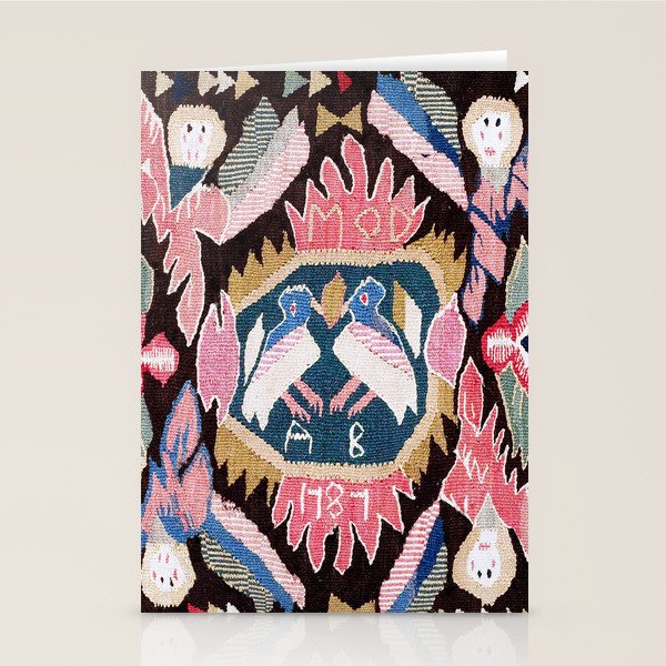 Agedyna Skåne Swedish  Antique Carriage Cushion Print Stationery Card Gallery Image 1