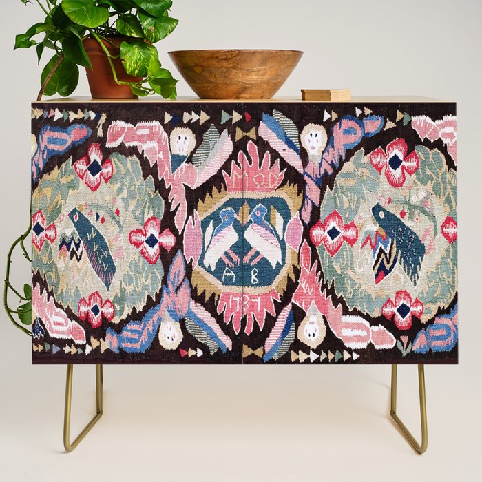 Agedyna Skåne Swedish  Antique Carriage Cushion Print Credenza Gallery Image 1