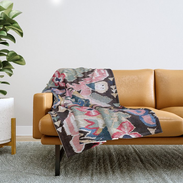 Agedyna Skåne Swedish  Antique Carriage Cushion Print Throw Blanket Gallery Image 1