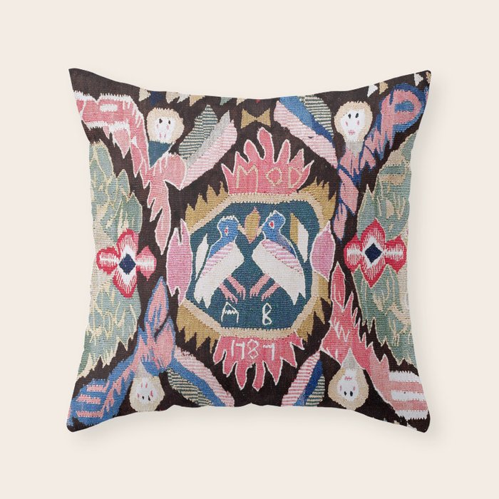 Agedyna Skåne Swedish  Antique Carriage Cushion Print Throw Pillow Gallery Image 1