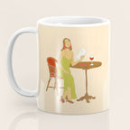 Woman at a Cafe in Rome Coffee Mug Gallery Image 3