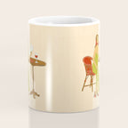 Woman at a Cafe in Rome Coffee Mug Gallery Image 4