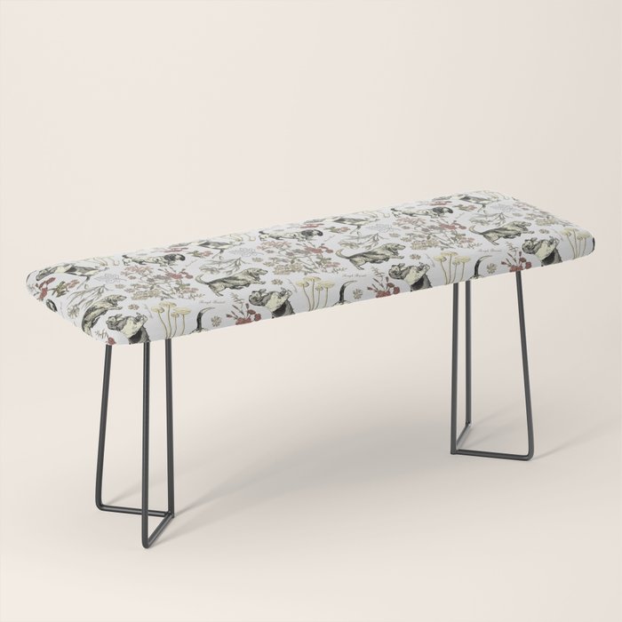 BASSET HOUNDS and MAGICAL MUSCHROOMS  Bench Gallery Image 1