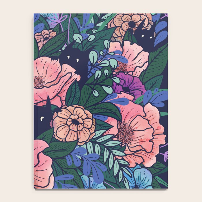 Wild Flowers (on Blue) Notebook Gallery Image 4