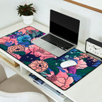 Wild Flowers (on Blue) Desk Mat Gallery Image 2