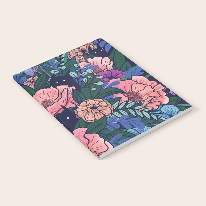 Wild Flowers (on Blue) Notebook Gallery Image 2