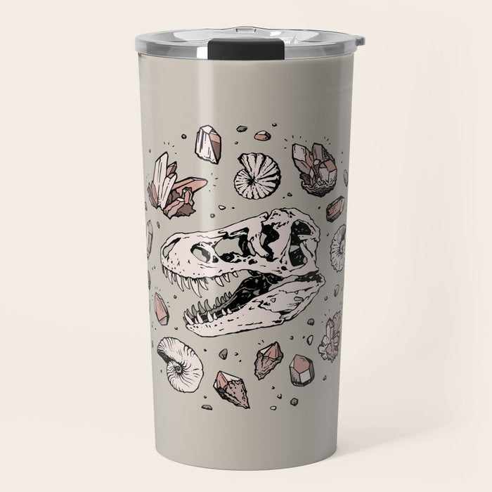Geo-rex Vortex | Rose Quartz Travel Mug Gallery Image 1
