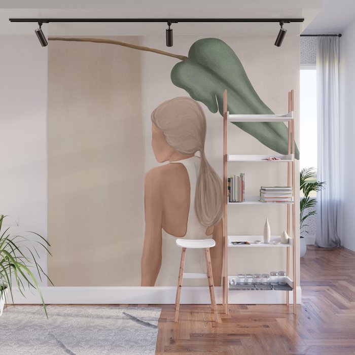 Abstract Woman in a Dress Wall Mural Gallery Image 1