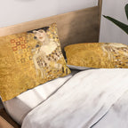 Woman in Gold Portrait by Gustav Klimt Pillow Sham Gallery Image 2