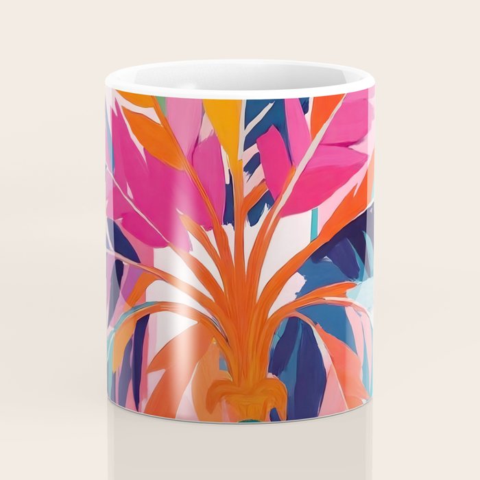 Colorful Tropical Palm Tree  Coffee Mug Gallery Image 4