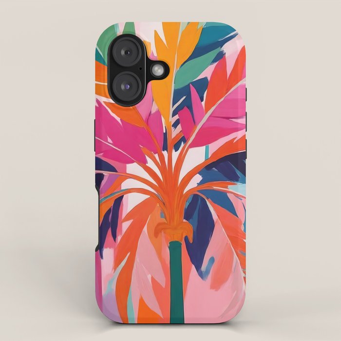 Colorful Tropical Palm Tree  iPhone Case Gallery Image 1