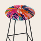 Colorful Tropical Palm Tree  Stool Gallery Image 2