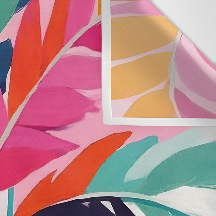 Colorful Tropical Palm Tree  Wall Tapestry Gallery Image 3