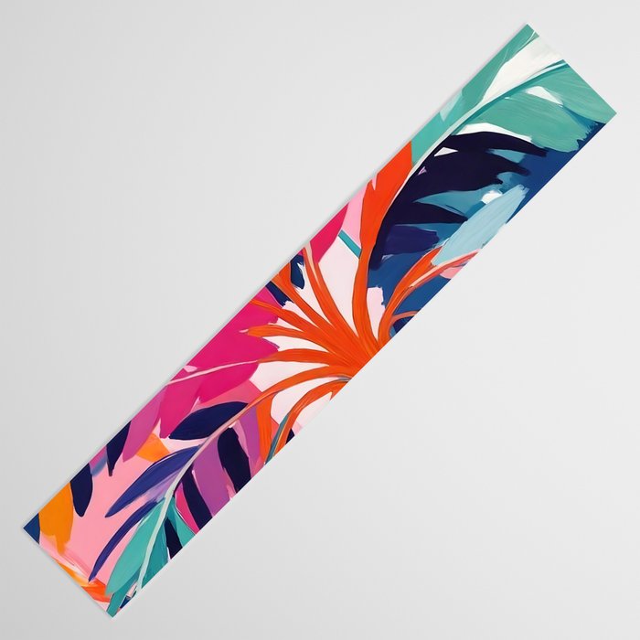 Colorful Tropical Palm Tree  Table Runner Gallery Image 3