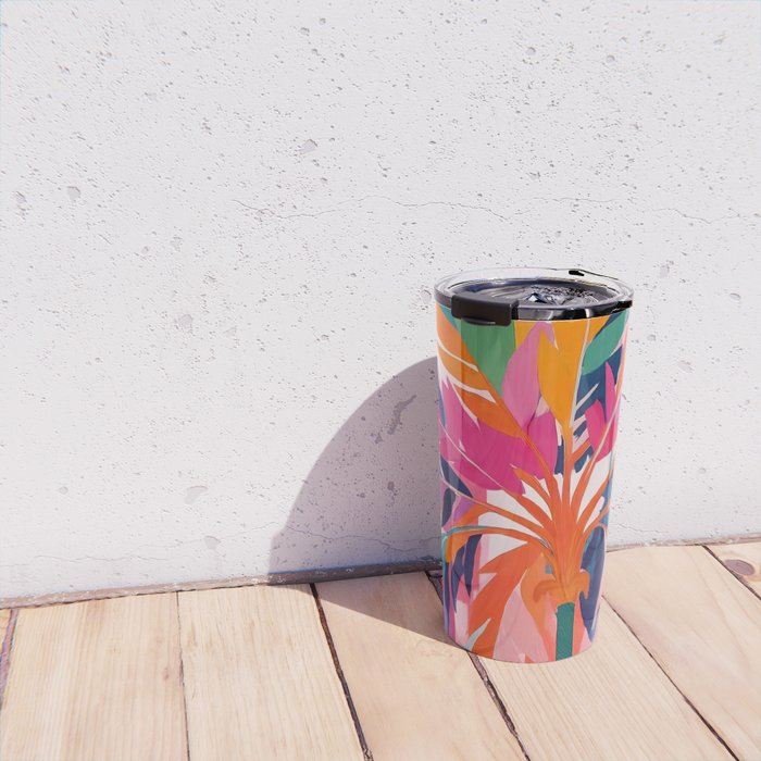 Colorful Tropical Palm Tree  Travel Mug Gallery Image 4