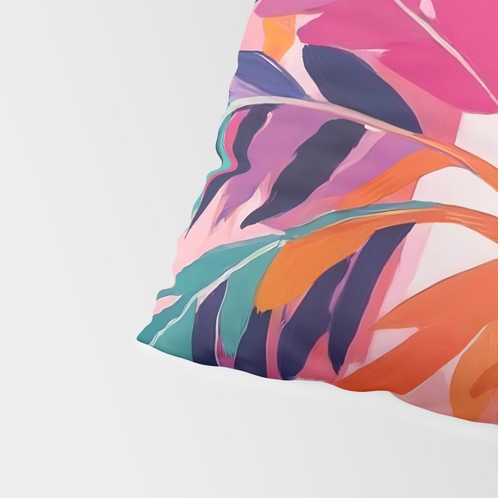 Colorful Tropical Palm Tree  Pillow Sham Gallery Image 4