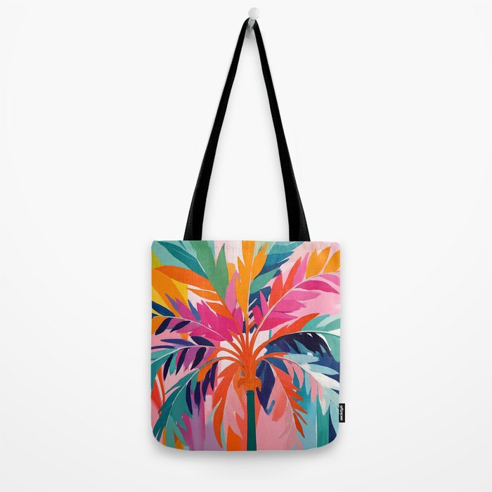 Colorful Tropical Palm Tree  Tote Bag Gallery Image 2