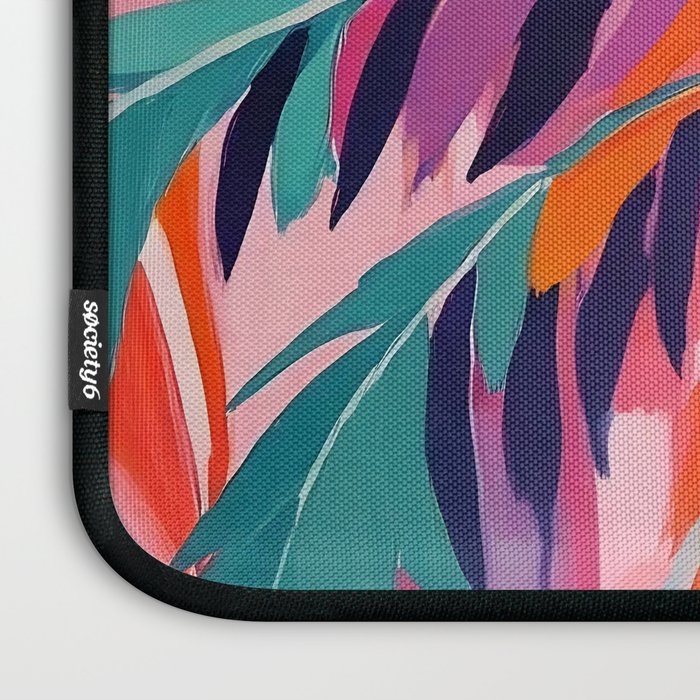 Colorful Tropical Palm Tree  Laptop Sleeve Gallery Image 3