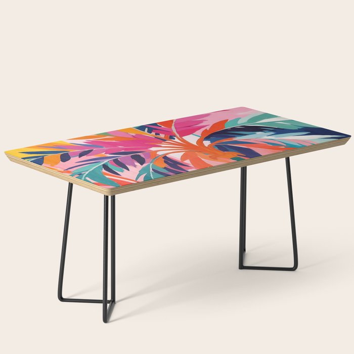 Colorful Tropical Palm Tree  Coffee Table Gallery Image 1