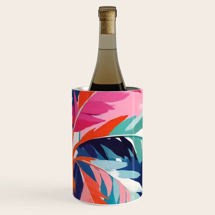 Colorful Tropical Palm Tree  Wine Chiller Gallery Image 3