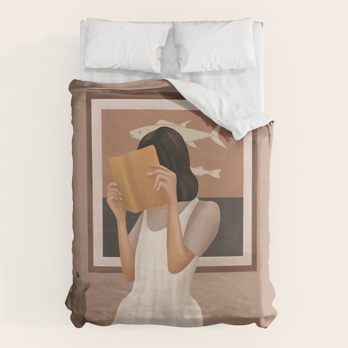 Losing Myself in a Book Duvet Cover Gallery Image 6