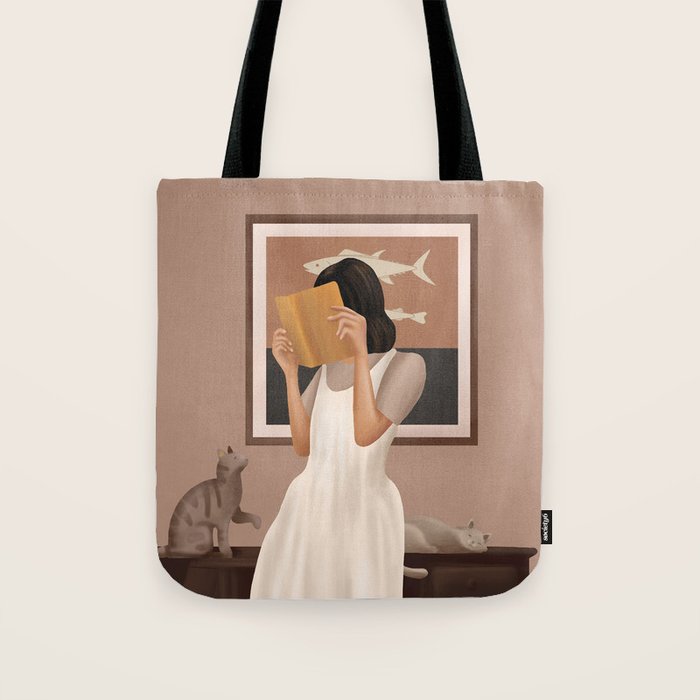 Losing Myself in a Book Tote Bag Gallery Image 1