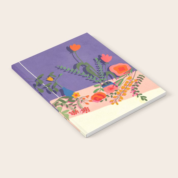 Flowers in violet room Notebook Gallery Image 1
