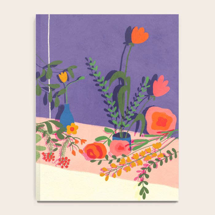 Flowers in violet room Notebook Gallery Image 4