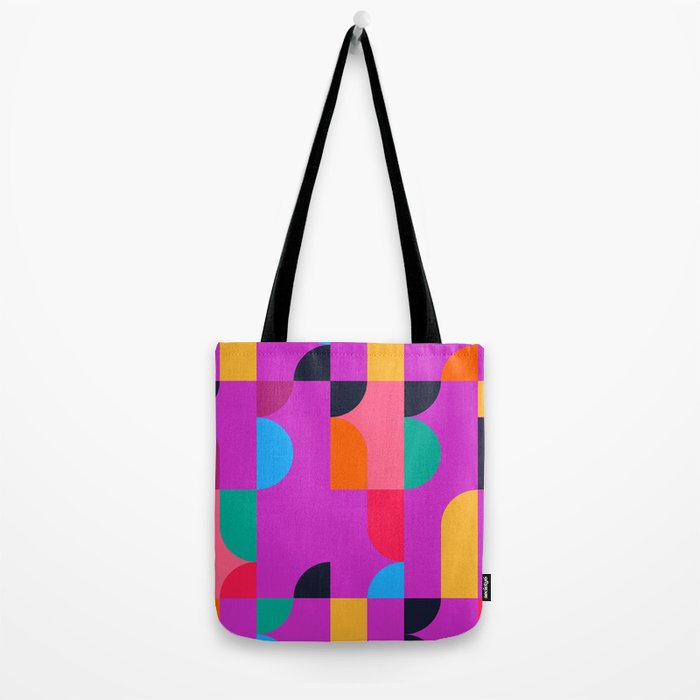Colorful Geometric Shapes Tote Bag Gallery Image 2
