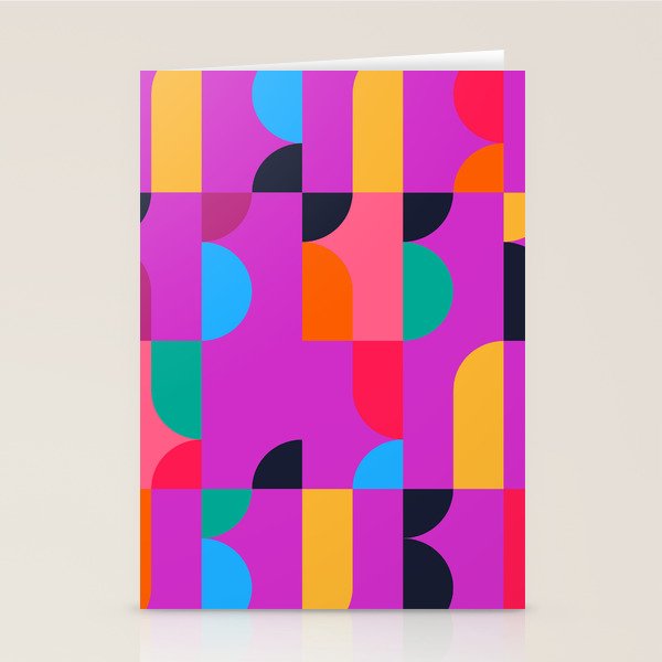 Colorful Geometric Shapes Stationery Card Gallery Image 2