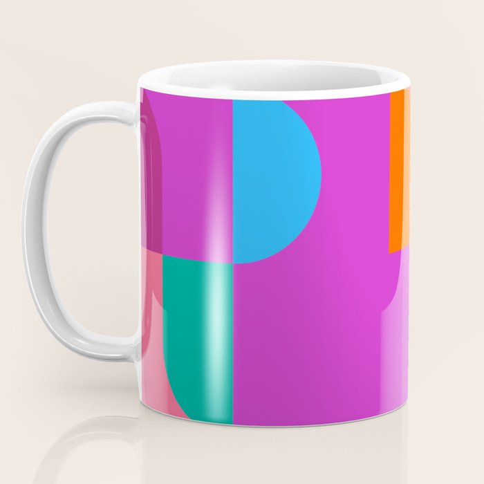 Colorful Geometric Shapes Coffee Mug Gallery Image 3