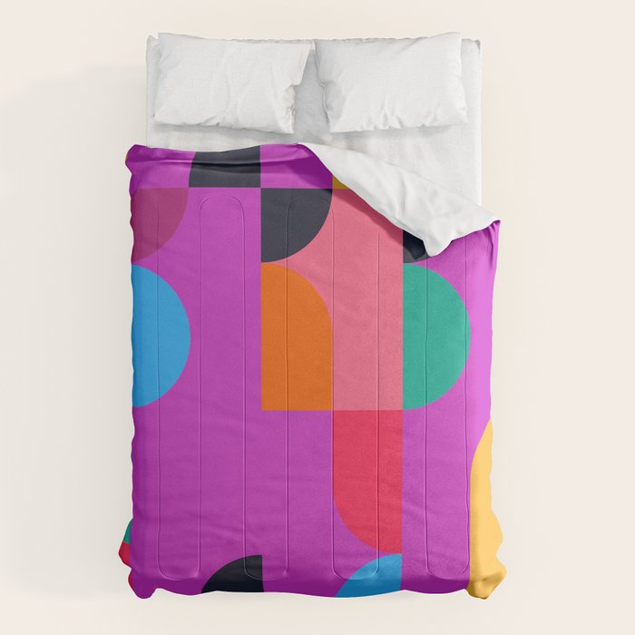 Colorful Geometric Shapes Comforter Gallery Image 6