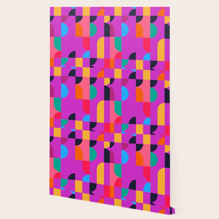 Colorful Geometric Shapes Wallpaper Gallery Image 2
