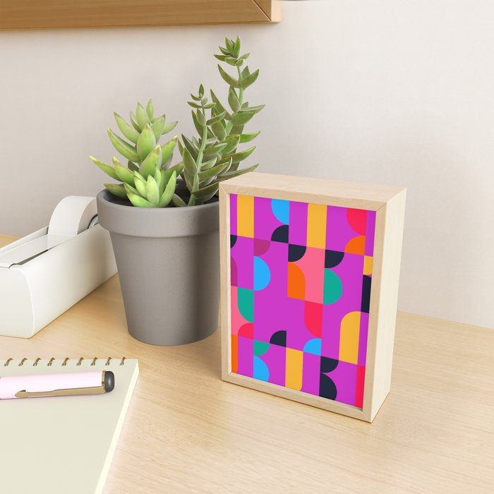 Colorful Geometric Shapes Mini Art Print Gallery Image 2