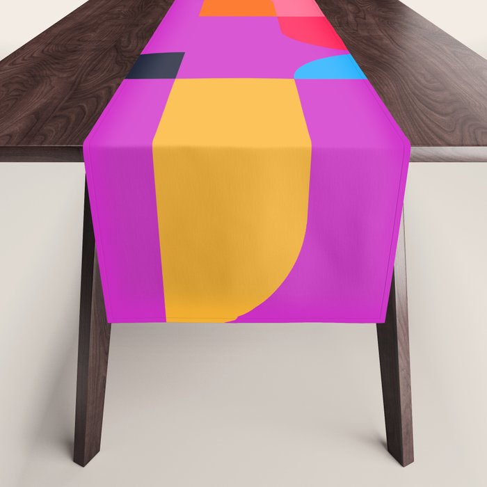 Colorful Geometric Shapes Table Runner Gallery Image 1