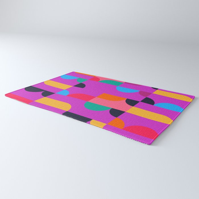 Colorful Geometric Shapes Rug Gallery Image 3