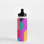 Colorful Geometric Shapes Water Bottle Gallery Image 2