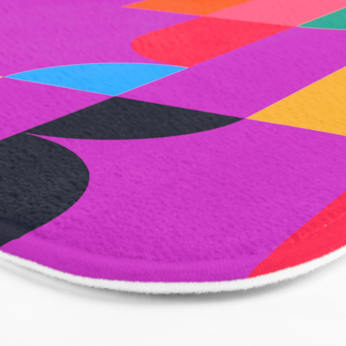 Colorful Geometric Shapes Bath Mat Gallery Image 3