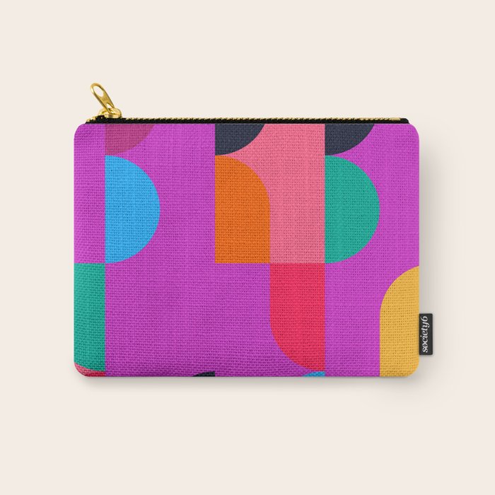 Colorful Geometric Shapes Carry All Pouch Gallery Image 1