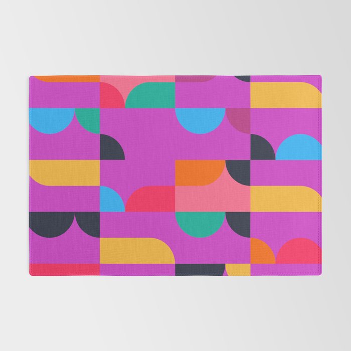 Colorful Geometric Shapes Rug Gallery Image 2