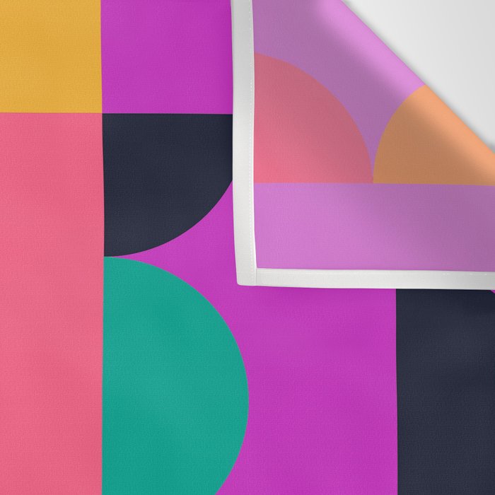 Colorful Geometric Shapes Wall Tapestry Gallery Image 3
