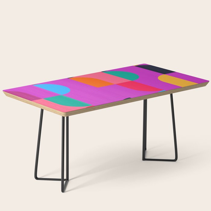 Colorful Geometric Shapes Coffee Table Gallery Image 1